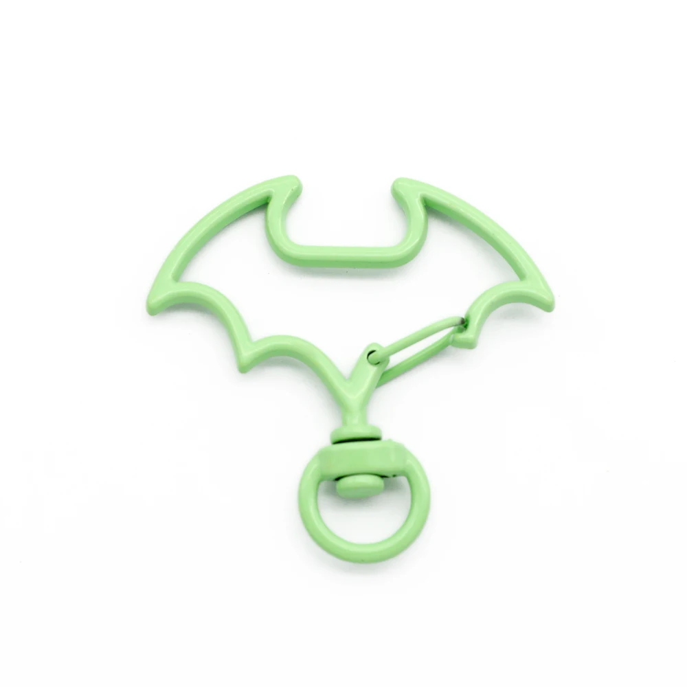 Fledermäuse Form Karabinerverschluss Haken Trigger Clips Schnallen Frühling Schnalle Karabinerhaken Split Schlüsselanhänger für Diy Schlüsselanhänger Zubehör – Detail 6