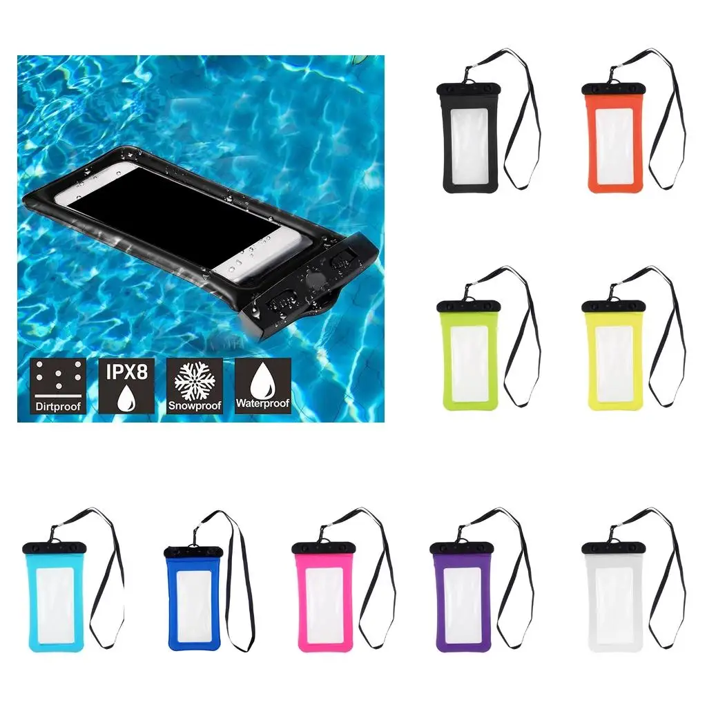 Waterproof Floating Phone Case Universal Dry Pouch Bag Underwater Holder Water Sports Accessory for Beach Pool Boating