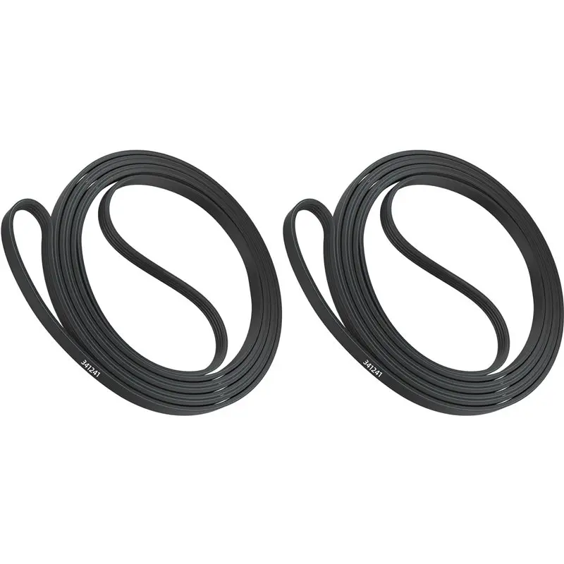 【GRATEFUL】2X 341241 Correia de Secadora para Whirlpool Kenmore Amana Roper, Peças de Reposição, Correia de Acionamento do Tambor