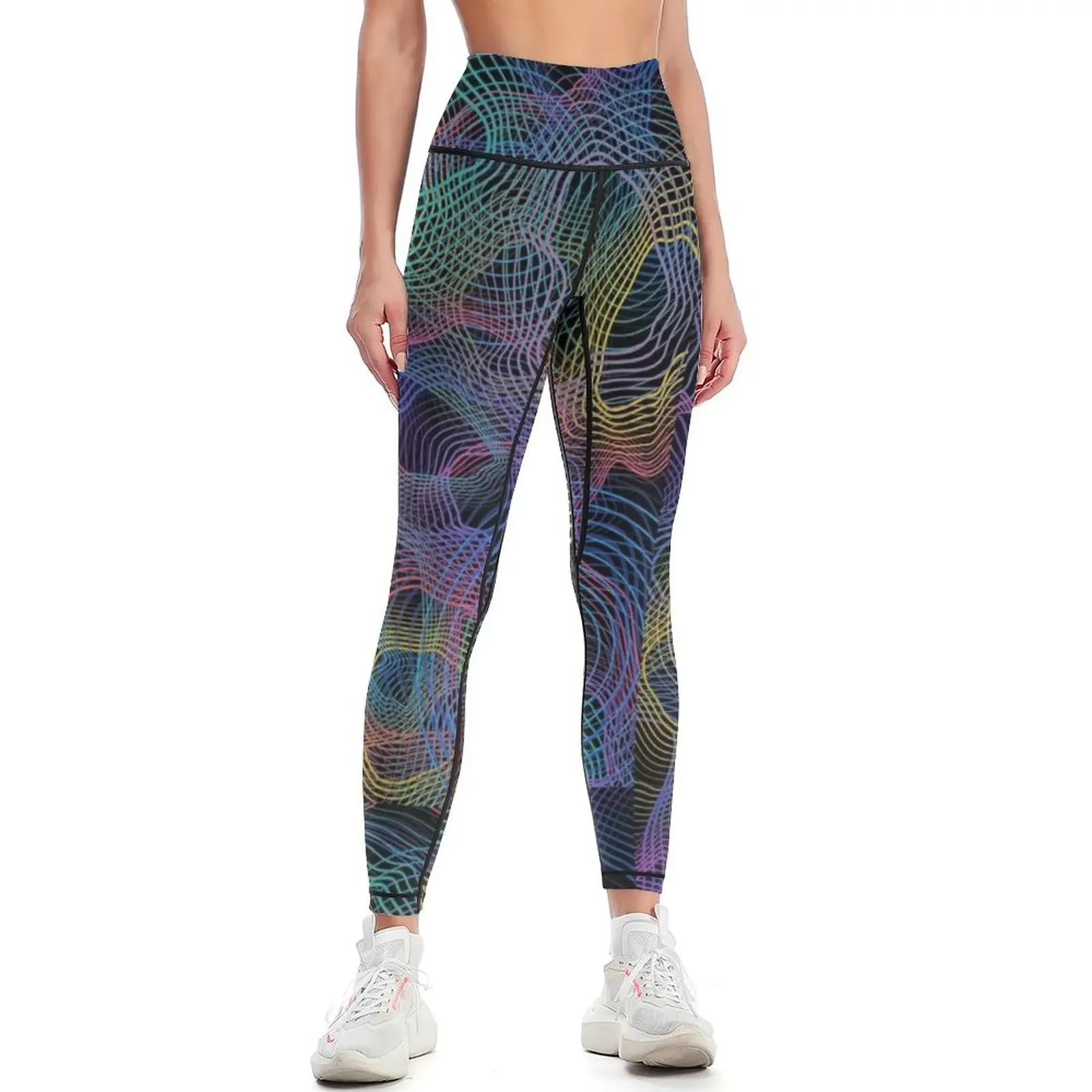

Colorful Patterns Leggings high waist harem pants Golf wear sports for push up Womens Leggings