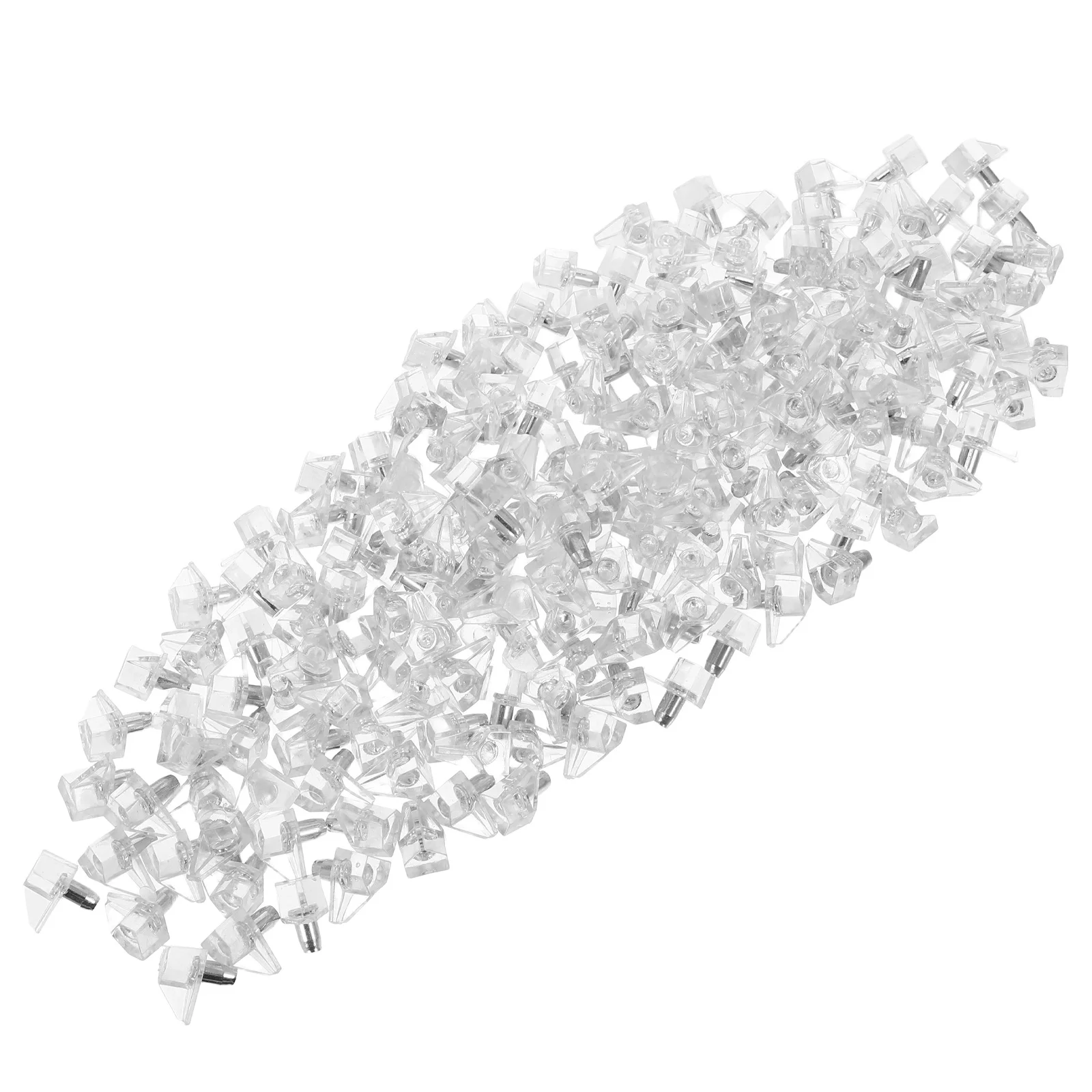 

200Pcs Clear Plastic Shelf Support Pins Cabinet Shelf Pegs for Cupboards Bookshelves Wine Cabinets Strong Bearing
