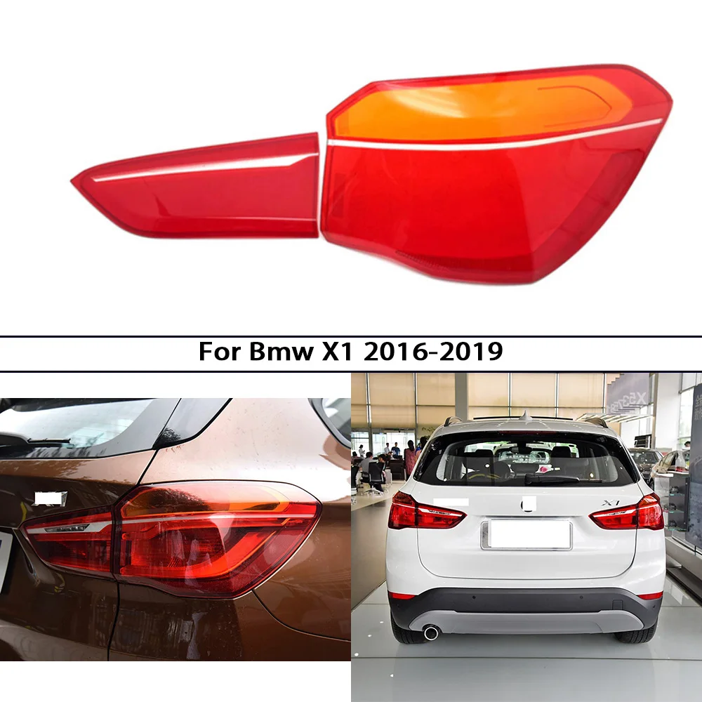

For BMW X1 F48 F49 2016-2019 Rear Brake Tail Light Cover Lamp Shell Plexiglass Mask Housing Replace Original Lampshade