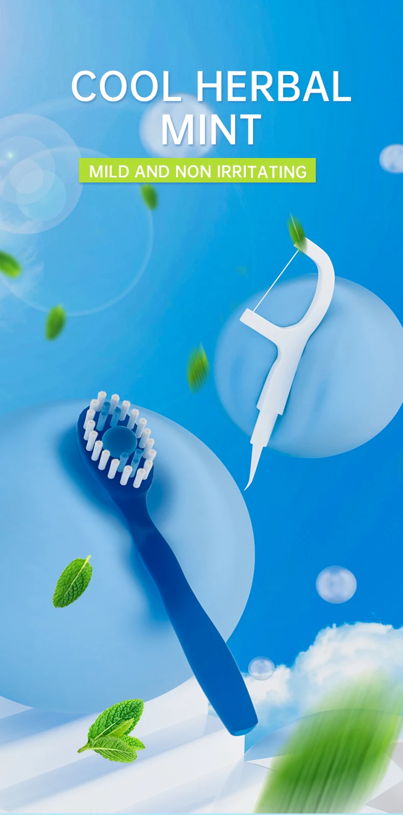 Tragbare 5-in-1-Zahnbürste mit Zahnseide, 8/16 Stück, zur Mundhygiene, Einweg-Zahnbürste für Erwachsene auf Geschäftsreisen – Detail 3