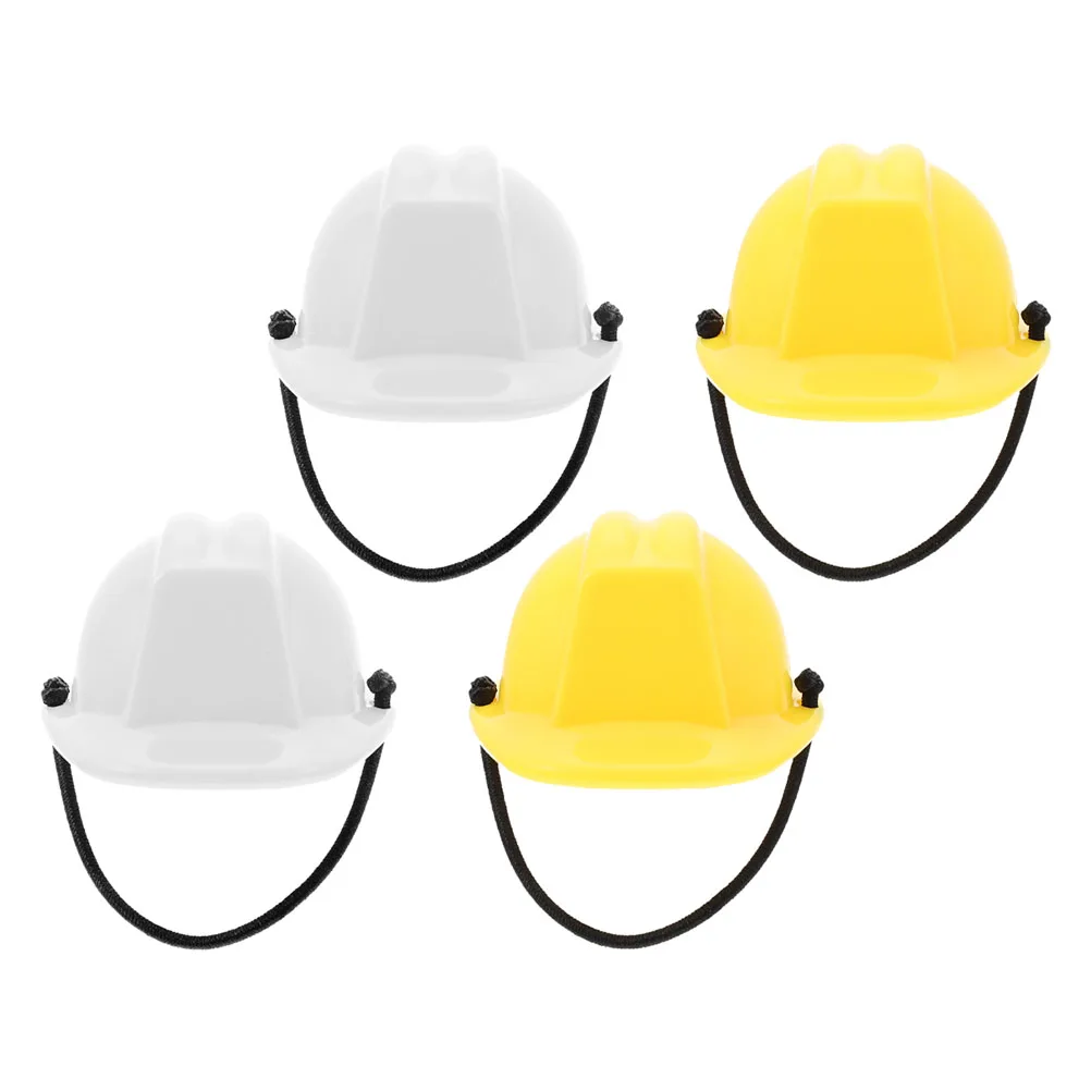 

4pcs Chameleon Hat Lightweight Plastic Toy Decorative Reptile Hats for Lizards Bearded Tiny Costume Cap Dog