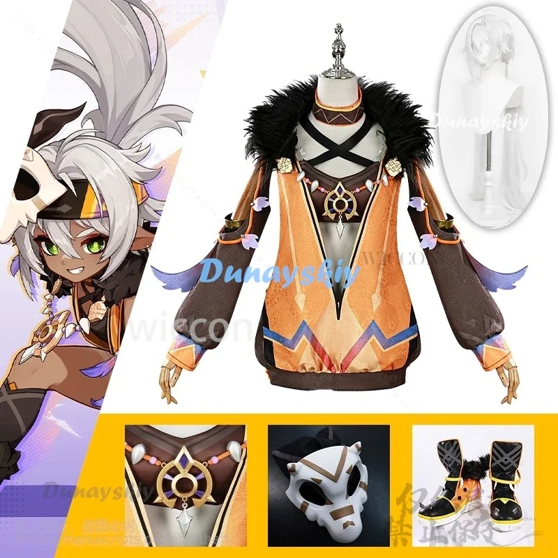 

CosplayAnime Game Genshin Impact Cosplay Iansan Costume Coat Uniform Lolita Dress Wigs Jirai Kei Wigs Halloween Christmas Custom