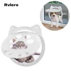 Dog Cat Flap Door Pet Cat Inside Door Lockable Safe Screen Outdoor Door Magnetic Self-Closing Function Sturdy Door for Dogs Cats