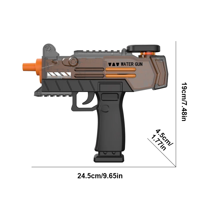 Pistola de agua eléctrica, juguetes de almacenamiento completamente automáticos, luz de Flash portátil para niños, playa, Fiesta al aire libre, lucha, juguetes de fantasía para niños y niños
