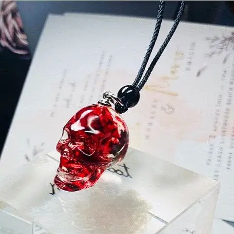 Vintage Fashion Personality Gothic Bloody Skull Pendant Hip Hop Punk Necklace Banquet Jewelry Accessories