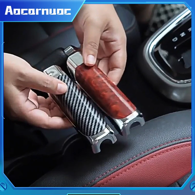 

For Infiniti G25 G35 G37 G37S 2003-2013 Car Hand Brake Cover Handbrake Grip Protection Cover Carbon Fiber Interior Hand Brake