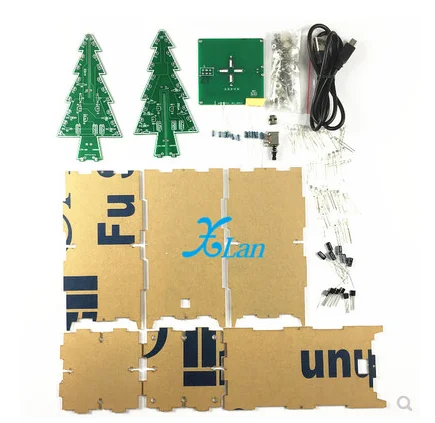 

DIY креативный пульт дистанционного управления, красочный светодиодный музыкальный комплект для рождественской елки, праздничное украшение, маленькие подарки, ночник, декор Accesso