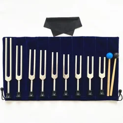 Voice Tuning Fork Set para Yoga, Sound Healing, Música Instrumento Gaveta, Sintetizador, Pêndulo Fork, Islam Medical Diapason