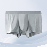 5PCS Men's summer - style thin underwear. These are boxer shorts with an ice - silk - like feel, seamless, antibacterial