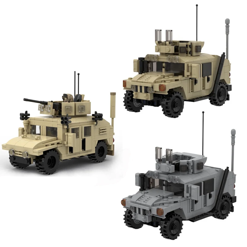 

War Series MOC Army Multifunctional Combat Off Road Vehicle Model Kit Military Fans Collection Boy Gift DIY Creative Toys