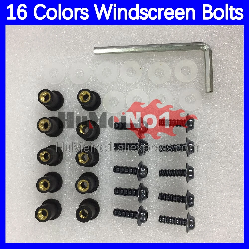 31pcs Motorcycle Windscreen Bolts For Aprilia RSV1000R RSV1000 RSV-1000 RSV 1000 R 07 08 2007 2008 07-08 Windshield Screws Nuts