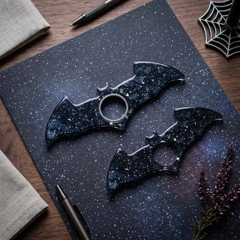 1 Set Acrylic Bat-Shaped Thumb Bookmark, Halloween Gift Book Opener Reading Accessory For Bookworm Teacher Students Book Lovers - view 5