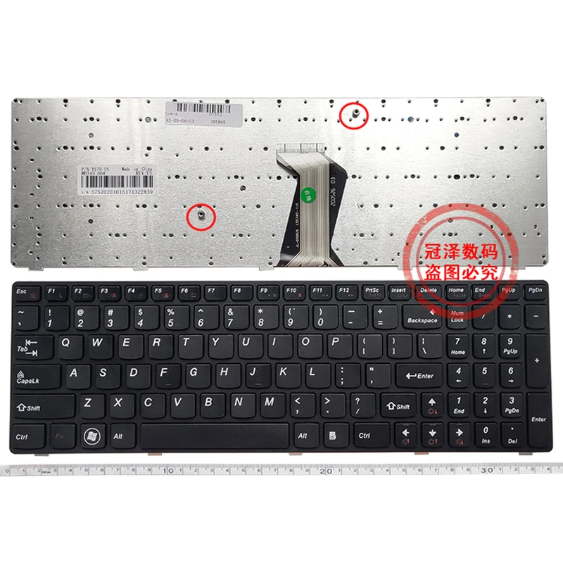 New for Lenovo y570 y570n y570i7 y570 Y570D English Laptop Keyboard US Version brand new replace keyboards black frame