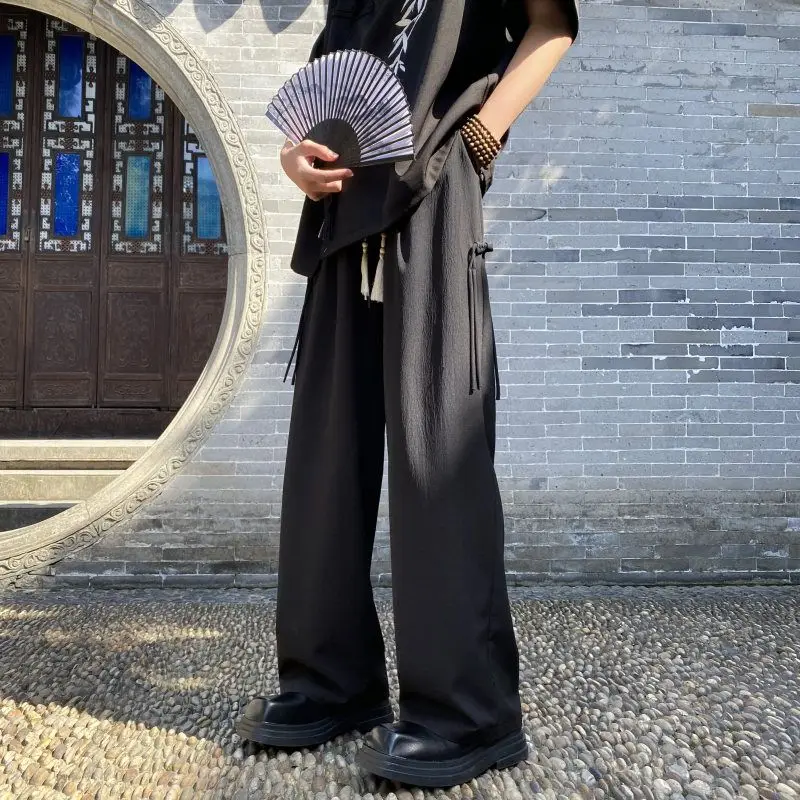 

Plain Pocket Baggy Suit Trousers for Men New In High Quality Summer 2025 Korean Reviews Many Fashion Thin Casual Man Suits Pants