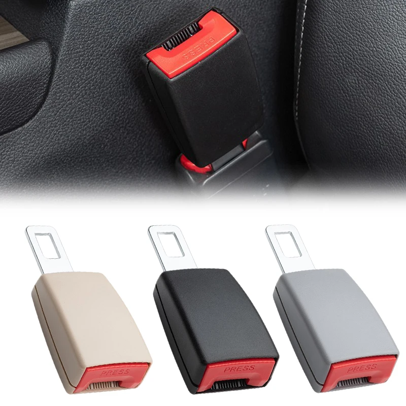 1/2pcs Universal Car Safety Belt Extension Buckle Plug Buckle Seatbelt Clip Insert Socket Extender Adapter Car Accessories