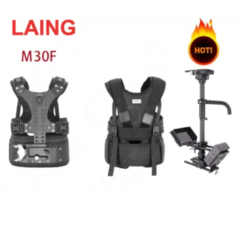 Photography Equipment LAING M30F 6-16kg Loading Video Camcorder Steadicam Stabilizer With Vest Dual Support Arm