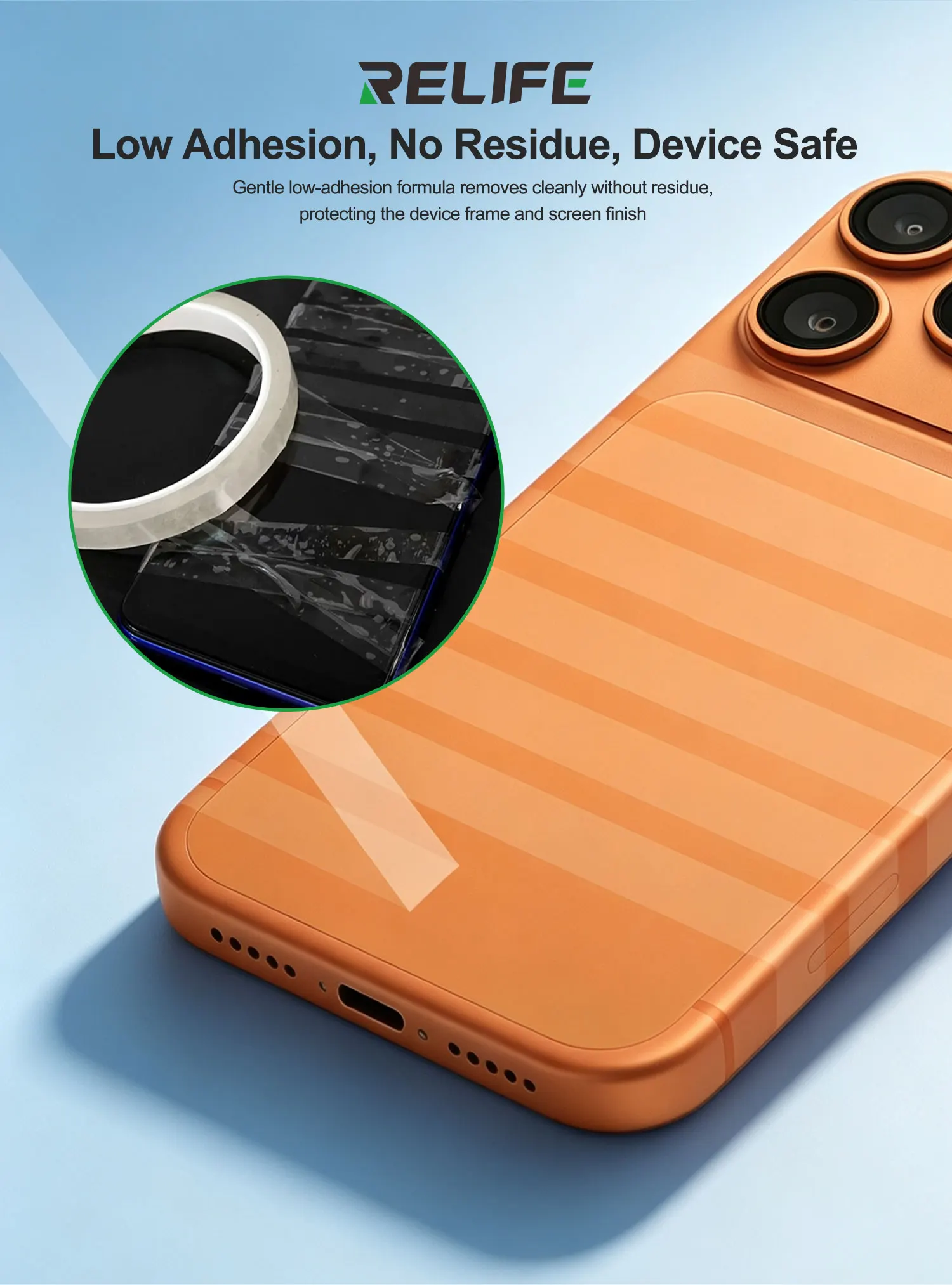 RELIFE HX3 Double Sided Tape 2/3/5mm Strong Adhesive Waterproof Seal Strip for Phone Screen Warped Edge Sealing Repair Tools