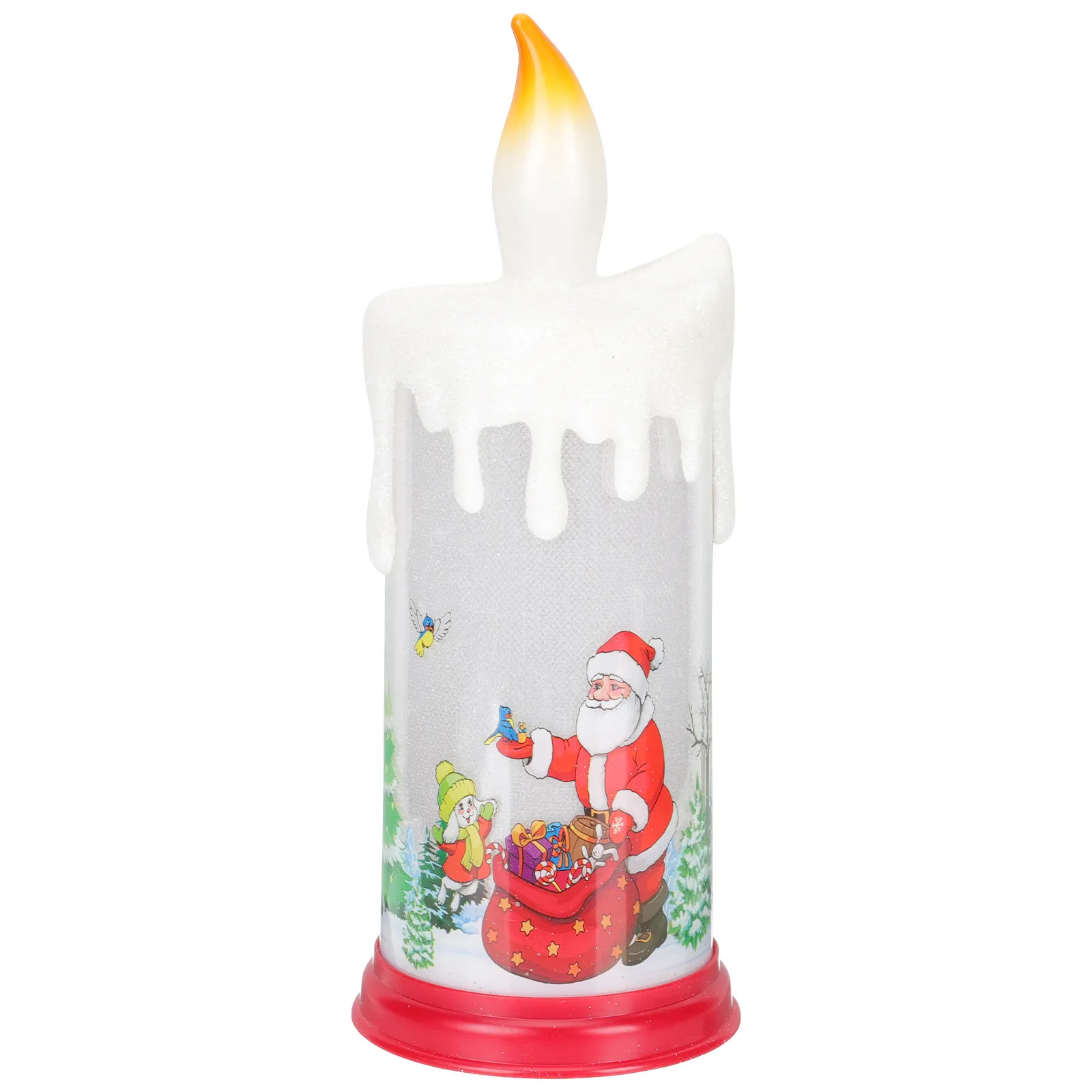 クリスマス-c-ランプ模擬火装飾クリスマスナメントデスクトップライト-led-ワックス-c-バッテリー駆動安全使用コンパクト
