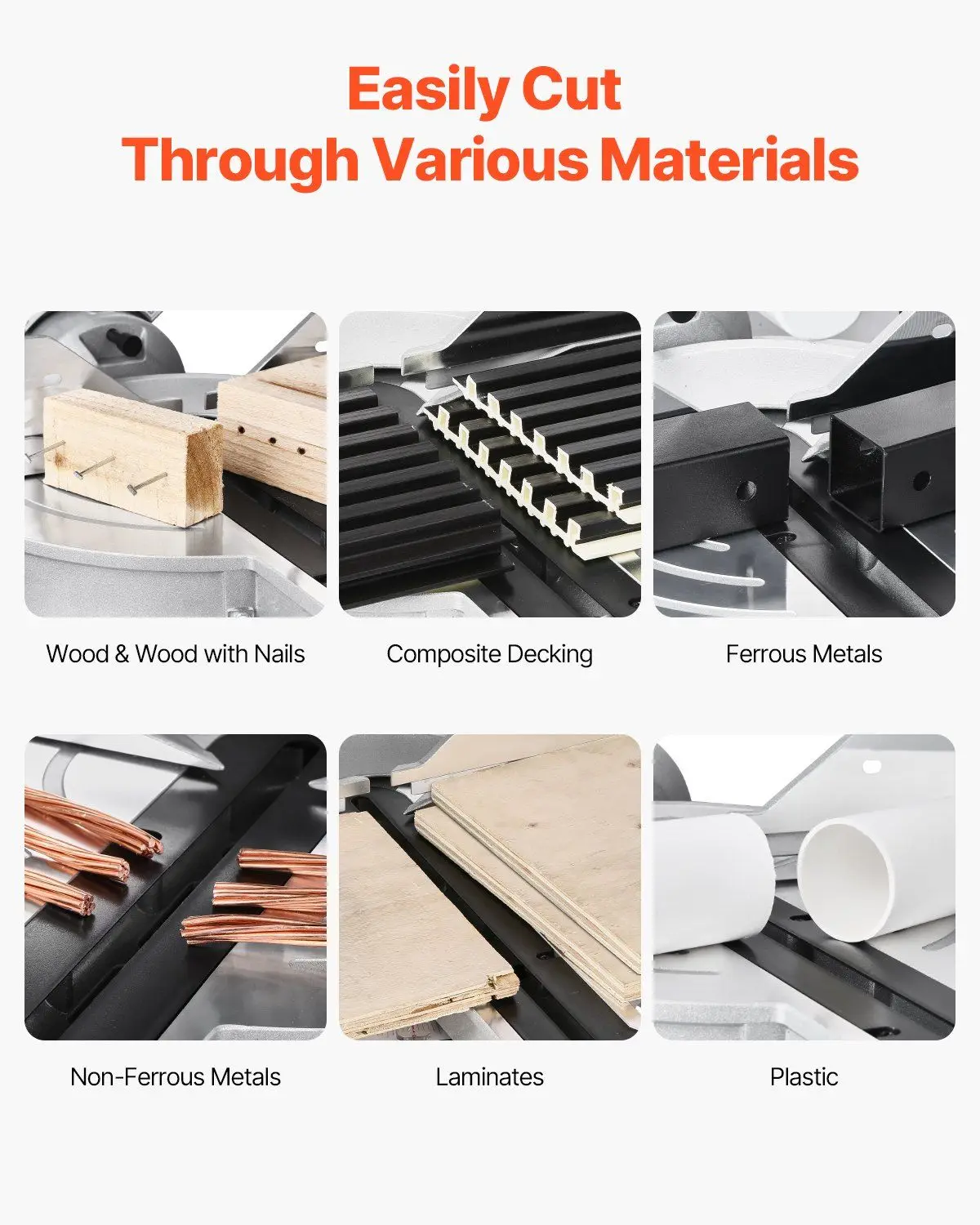 Sliding Compound Miter Saw 12-In Blade 15 Amp Motor Corded Double Bevel 60-Tooth