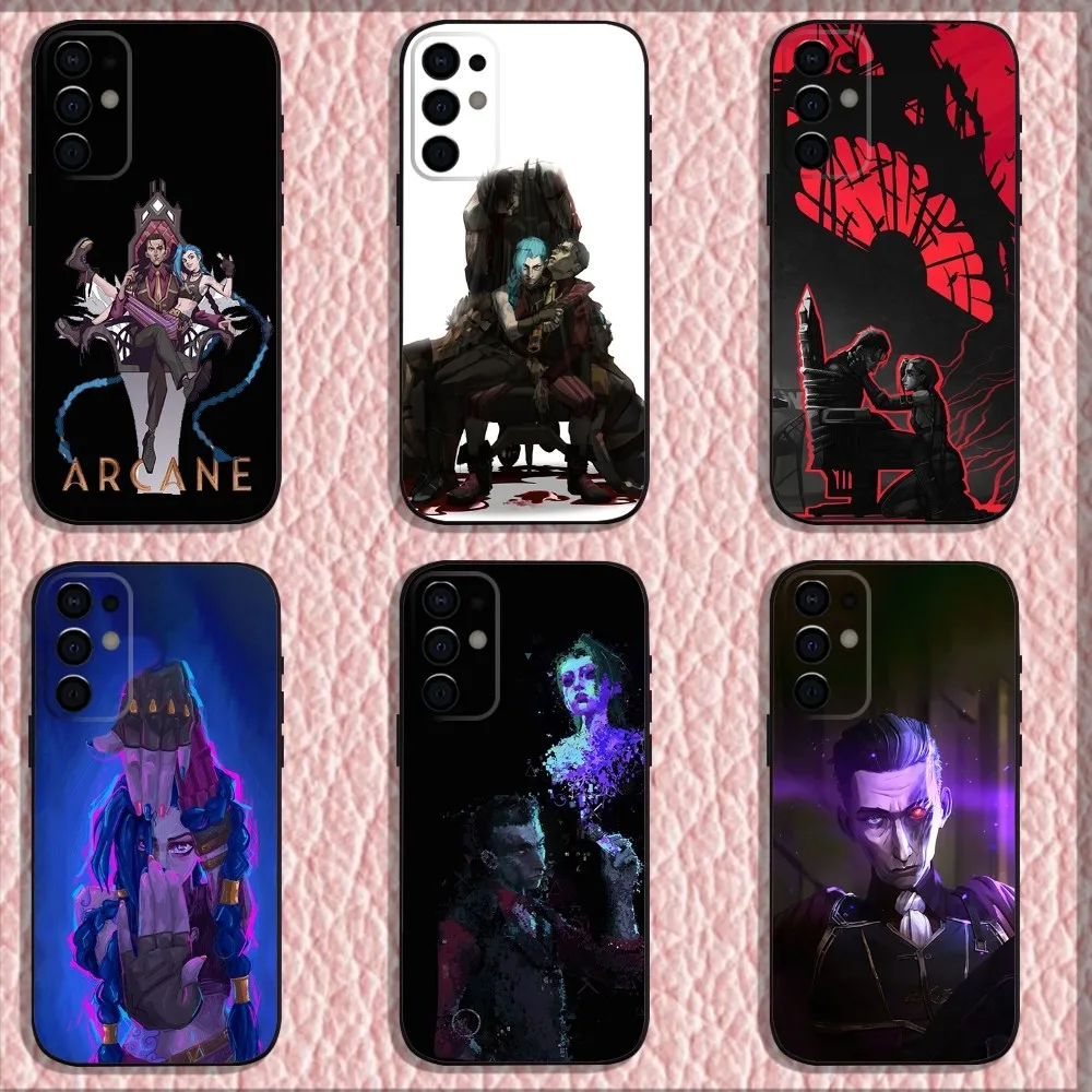 

Arcane S-Silco J-Jinx Phone Case For Samsung S25,S24,S21,S22,S23,S30,Ultra,S20,Plus,Fe,Lite,Note,10,9,5G Black Soft Shell