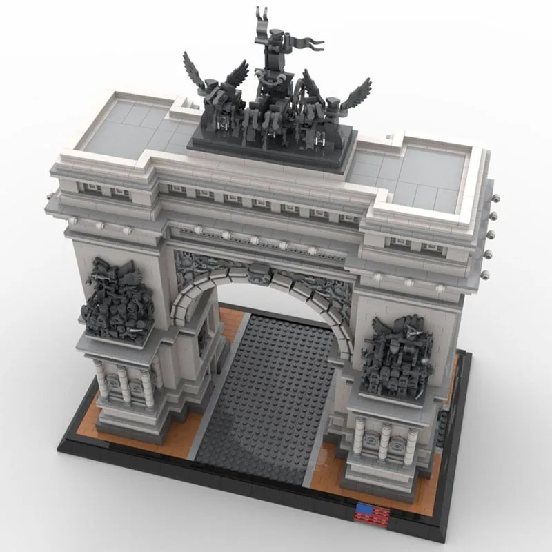 Nuovo prodotto squisito modello di blocchi MOC New York Triumphal Arch tecnologia giocattolo modulare per bambini set di assemblaggio fai-da-te