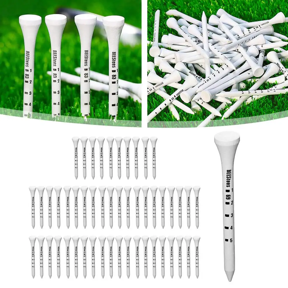 

Woodiness Golf Degree Scale Tees 83mm Reduce Friction Black White Spin and Golf Tees Adjustable Side Depth M2J2