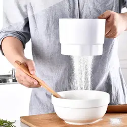 Electric Flour Sifter Labor-saving Cordless PP One-handed Powerful Flour Sieve Cooking Tool