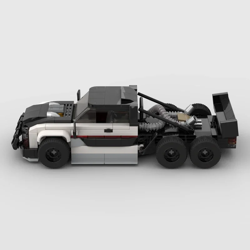 Modificação F550 6x6 super caminhão velocidade tijolos blocos de corrida de carros esportivos cultura de rua off road captador de exibição exclusivo