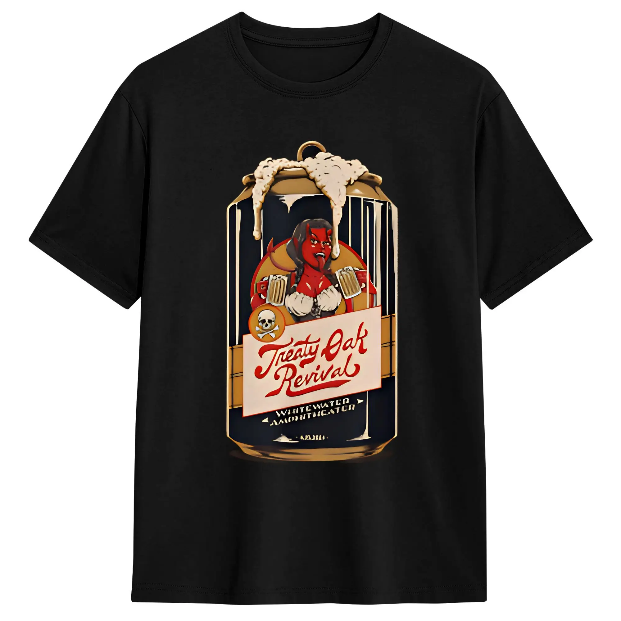 Country Music Band Treaty Oak Revival T Shirt Summer Leisure T Shirts Men's Cotton Crewneck Oversize Clothing Short Sleeve Tops