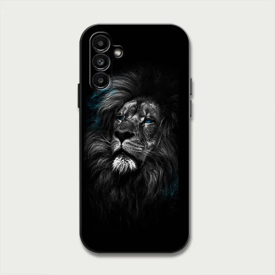 Phone Case for Motorola Moto Eage 30 Lite 20 40 Pro G9 Power G9 Play One Funsion Plus Lions Animal Black Soft Cover Capa