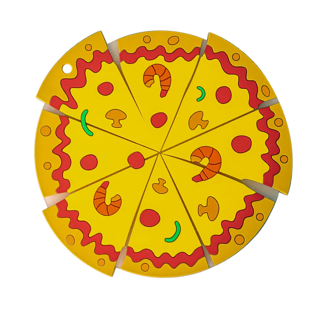 

Anti Scald Creative Silicone Pizza Pattern Heat Resistant Pad Small Size Kitchen Hot Dish Mat Reusable Countertop Wok Mat Non