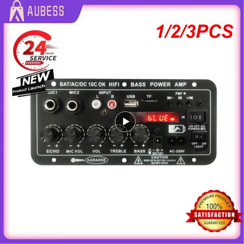 

1/2/3PCS Upgraded 200W 220V 12V 24V Digital 5.0 Stereo Amplifier Board Subwoofer Dual Microphone Karaoke Subwoofer