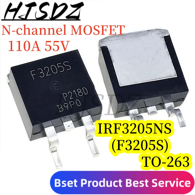 50PCS/LOT IRF3205STRLPBF TO-263 IRF3205S TO263 F3205S IRF3205 110A 55V SMD N-channel MOSFET nuevo y original IC Chipset