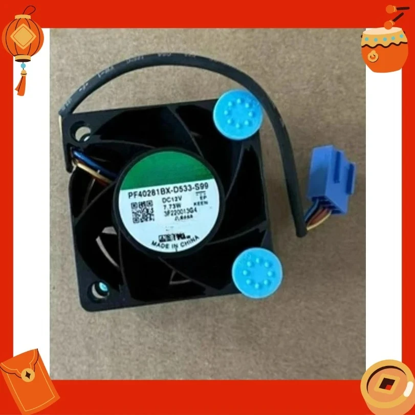 For Dell Precision R3930 40x28mm 12V 7.73W 4-Pin PWM Chassis Cooling Fan G9FDR H2PCG