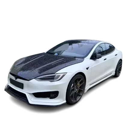 Custom Products High Quality PD Style CF+FRP Body Kit forTesla Model S Includes Front Bumper Rear Bumper Side Skirts Spoiler