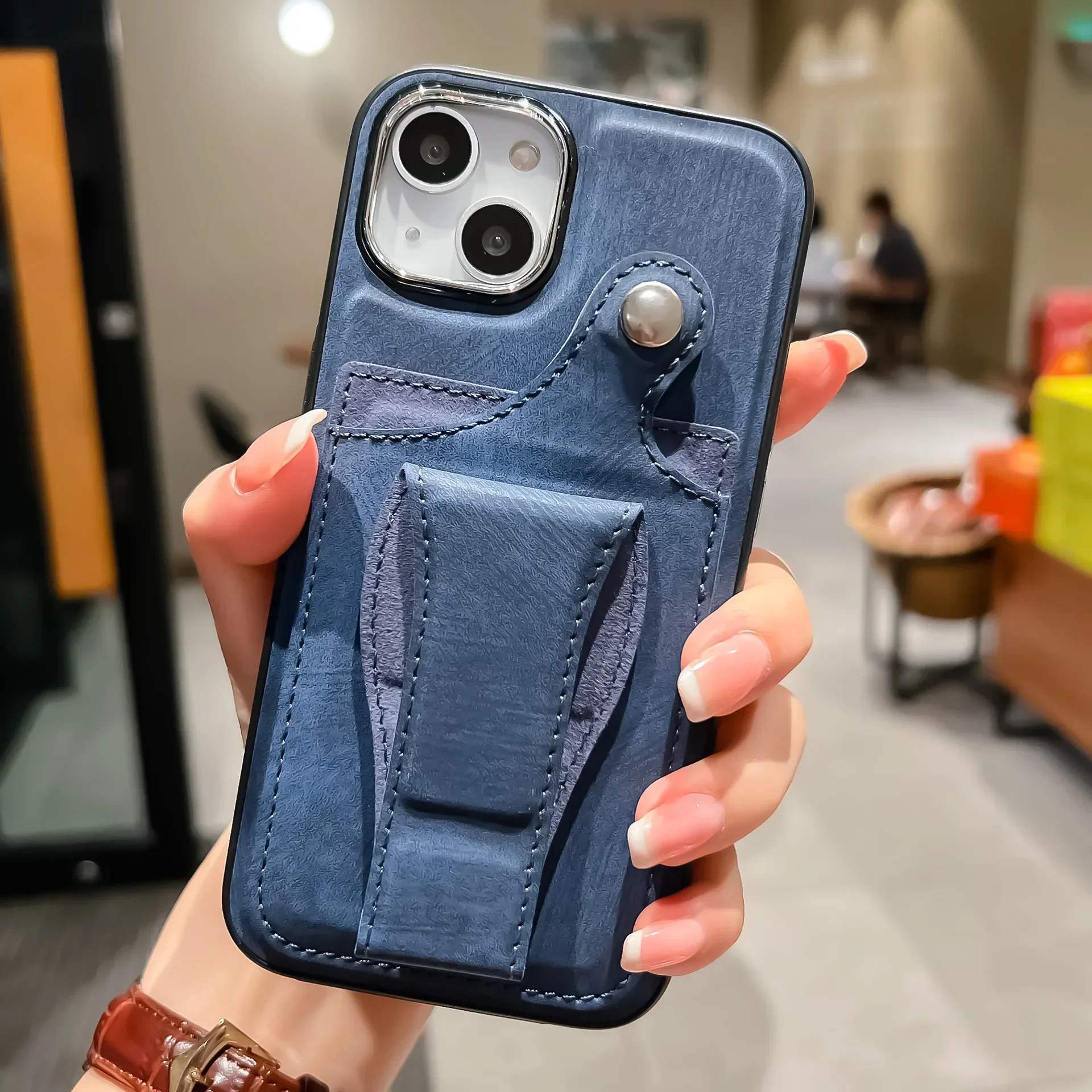 

Applicable To The New iPhone 14 Case 13 Promax Card Holder Xsmax Xs Xr Rotary Support 11 12pro 7g Se 8plus Full Protection Cover