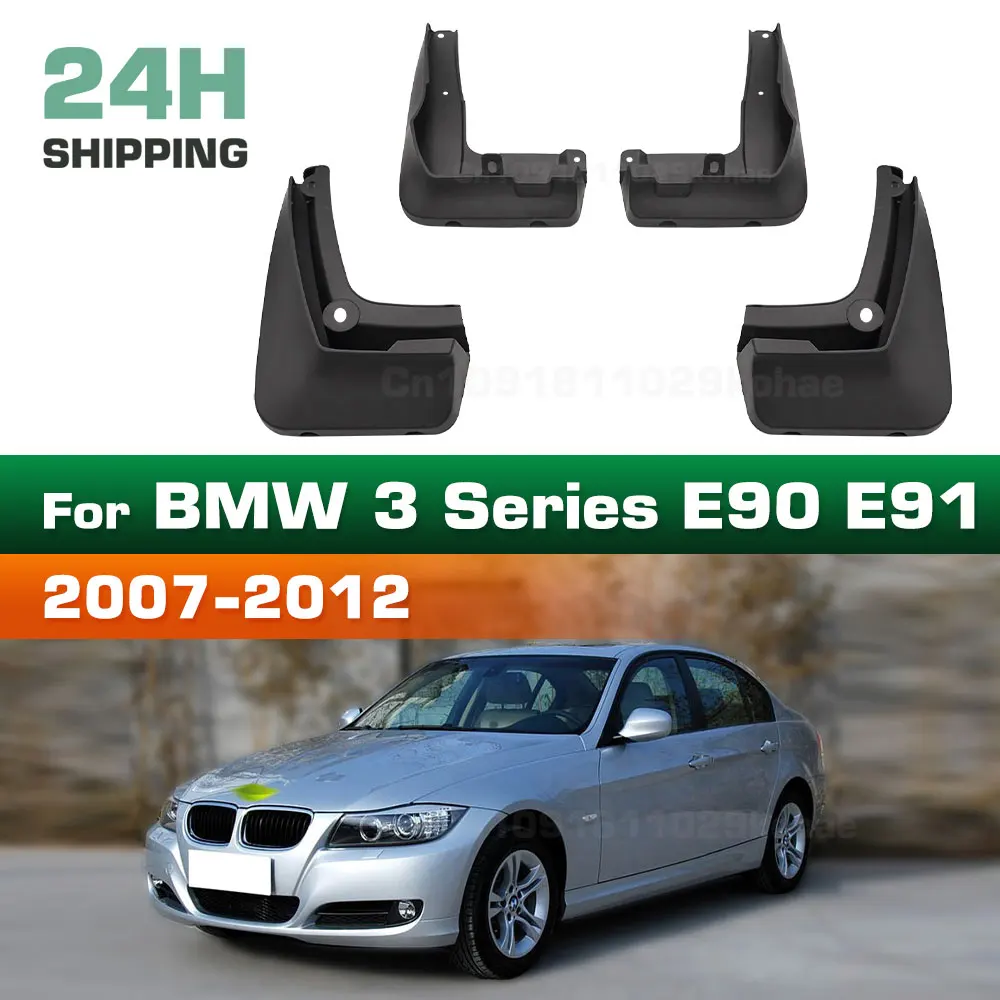 For BMW 3 Series E90 E91 Sedan Saloon Touring 2007 2008 2009 2010 2011 2012 Fender Mudflaps Splash Guards Mudguards Mud Flaps