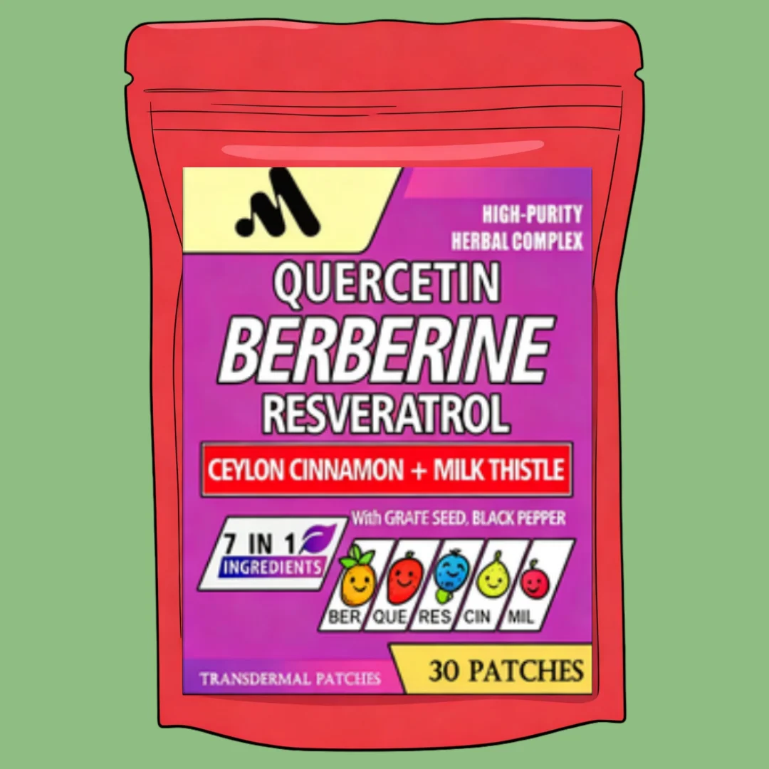 Quercetin Transdermal Patches with Berberine Resveratrol Support Immune 30 Patches