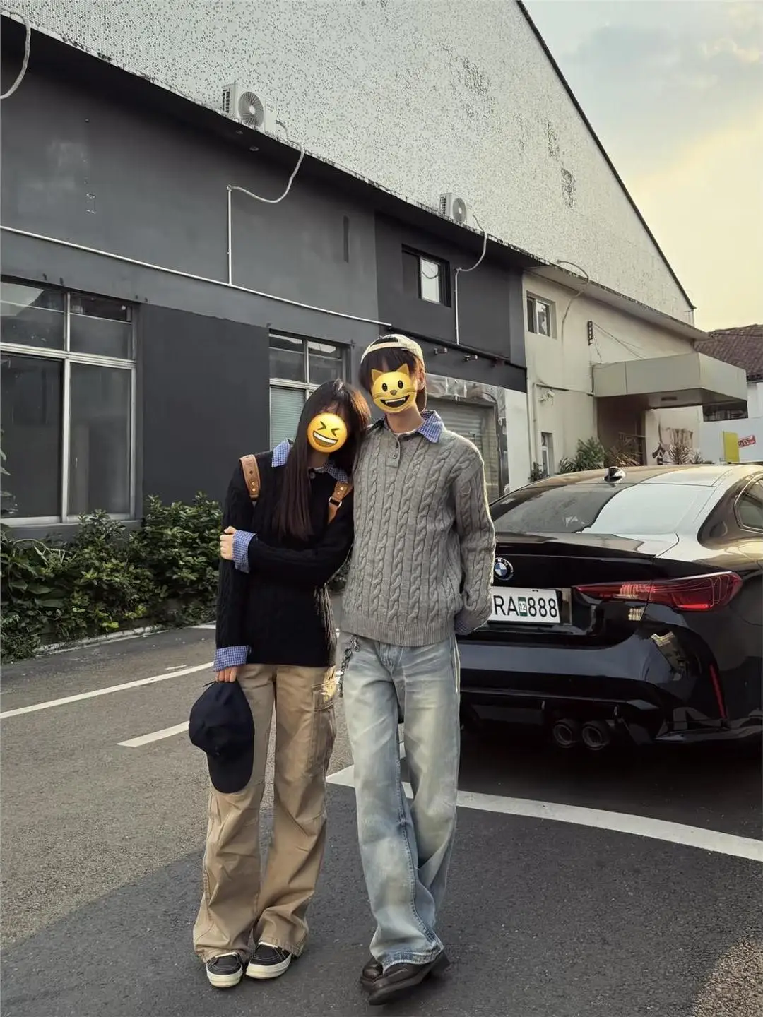 

American Retro Twisted Knit Sweater Men's Autumn High Sensation Lazy Sle Collar Knitted Top Fake Two-Piece Warmth