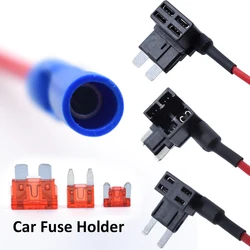 12V Small Medium Car Fuse Add-a-circuit TAP Adapter Holder Micro/Mini/Standard 10A Blade Fuses For Toyota VW Hyundai KIA Renault
