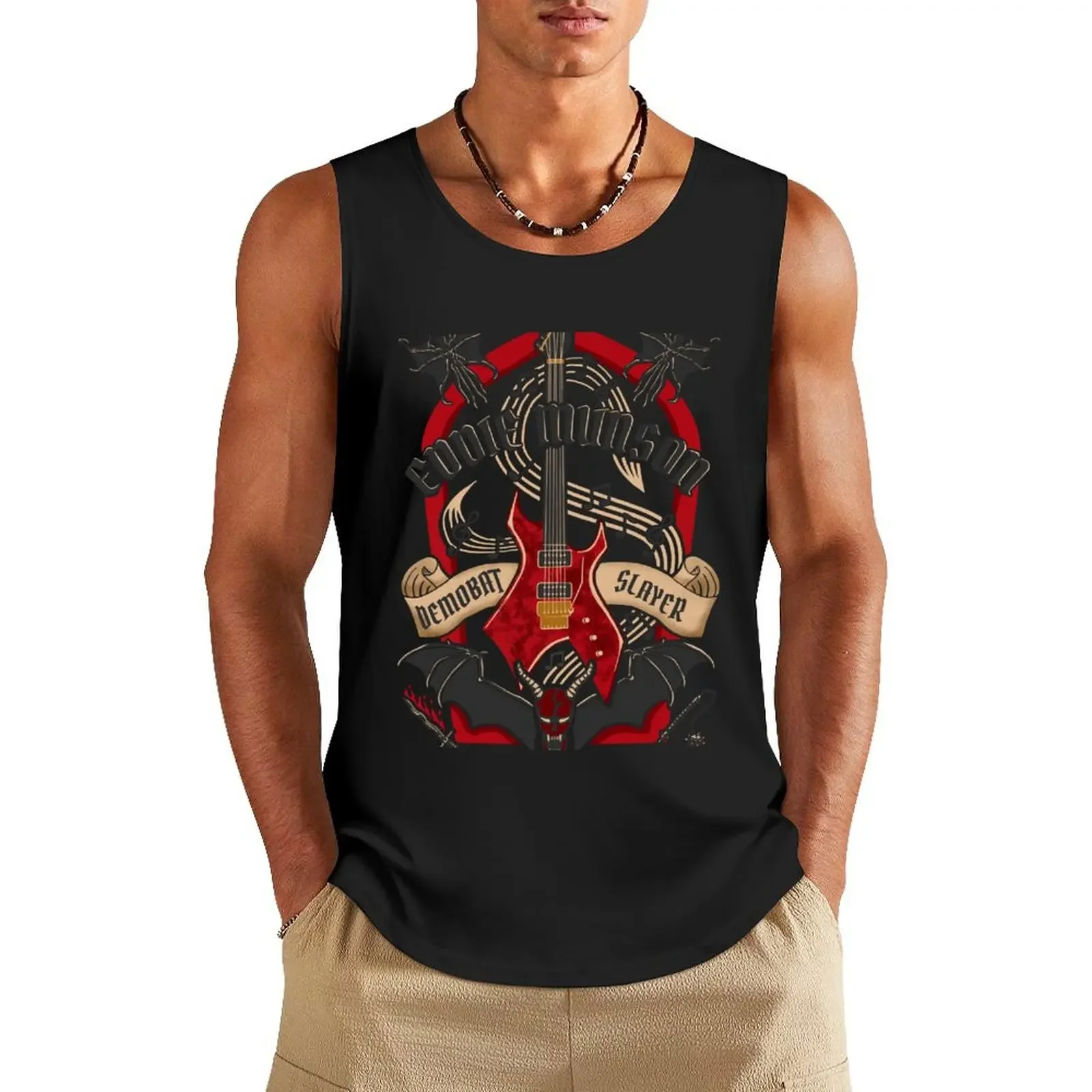 Eddie Munson Tank Top clothes for men sports t-shirts for men Men's gym cool things