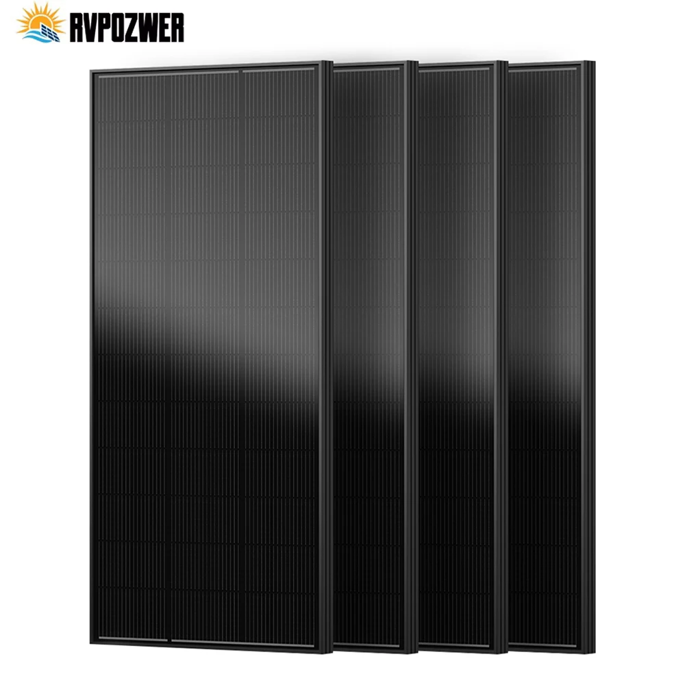 RVPOZWER 200W/400W/800W Solarmodule 18BB N-Typ Mono-Zellen 25,5% Hocheffiziente PV-Module für Haus, Wohnmobil, Aufladung im Freien, netzunabhängig