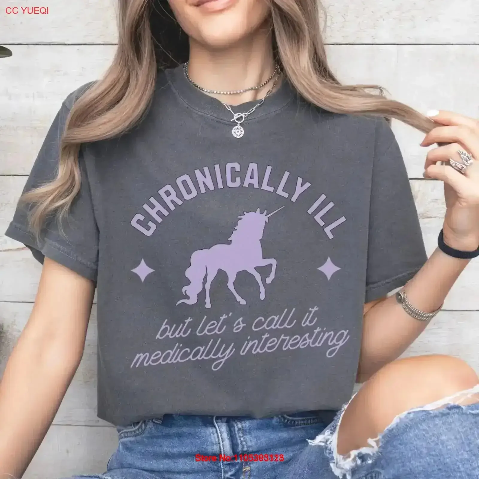 Chronic Illness Rare Disease Comfort Color T Shirt Pain Spoonie Invisible Disability Flare Day Endometriosis EDS vintage