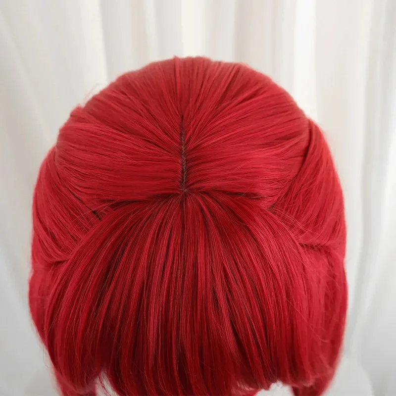 Wiwiwi 123ROLECOS لعبة LOL Foxfire Ahri شعر مستعار تأثيري 70 سنتيمتر النبيذ الأحمر اللون النساء الباروكات مقاومة للحرارة الشعر الاصطناعية