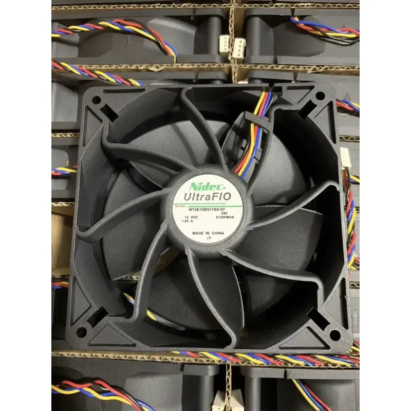 for Nidec UltraFIO 12038 Fan W12E12B High Performance Cooling Fan for PC Case Server Industrial Equipment Quiet Operation