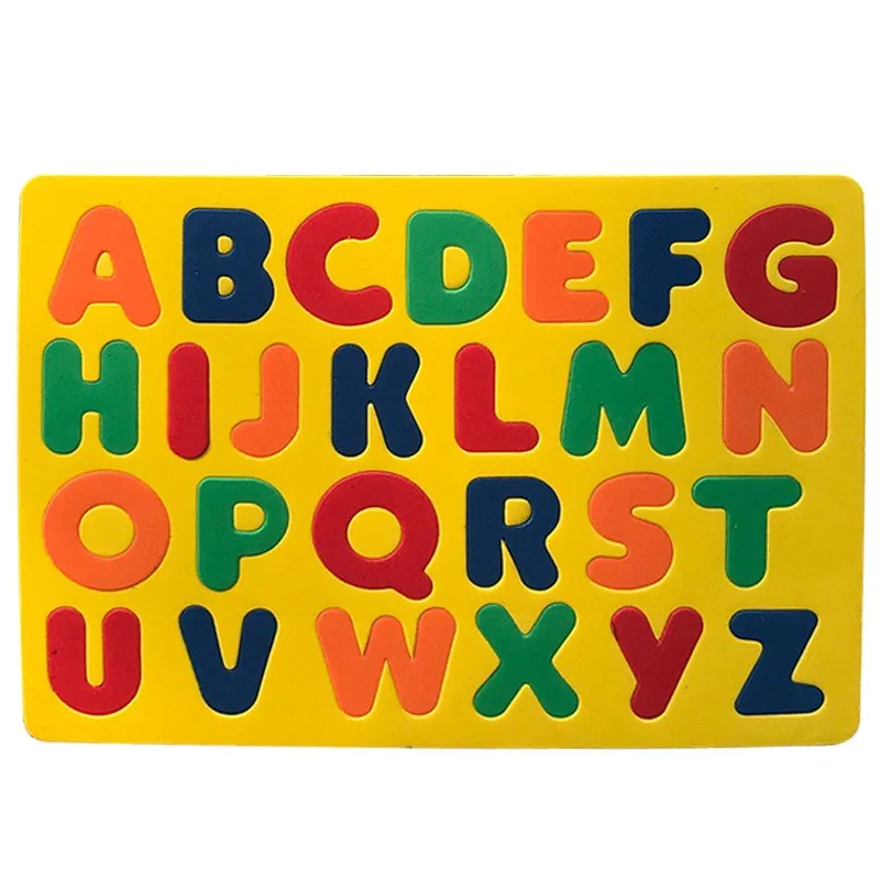 Aimants de réfrigérateur en forme de lettres de l'alphabet, jouets en OligFoam coloré ABC dos, apprentissage alth, orthographe, document aléatoire