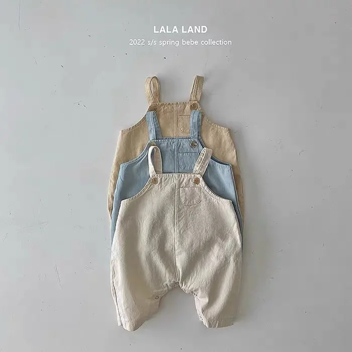 2024 Summer New Baby Sleeveless Cotton Rompers Cute Infant Strap Jumpsuit Kids Boys Girls Casual Overalls Newborn Clothes 0-24m